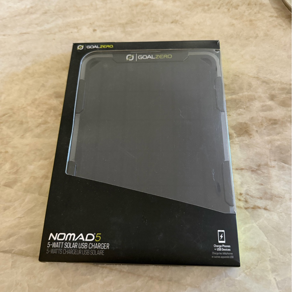 Goal Zero Nomad 5 portable solar charger